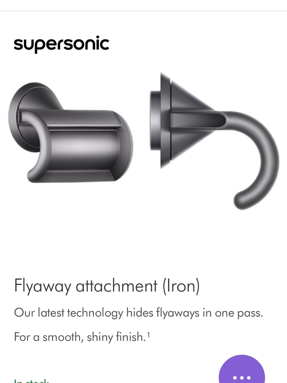 Dyson Supersonic Hair Dryer Flyaway Attachment